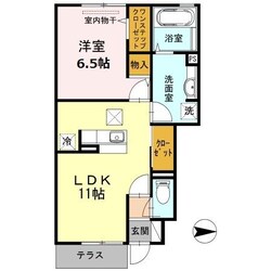 川内駅 徒歩16分 1階の物件間取画像